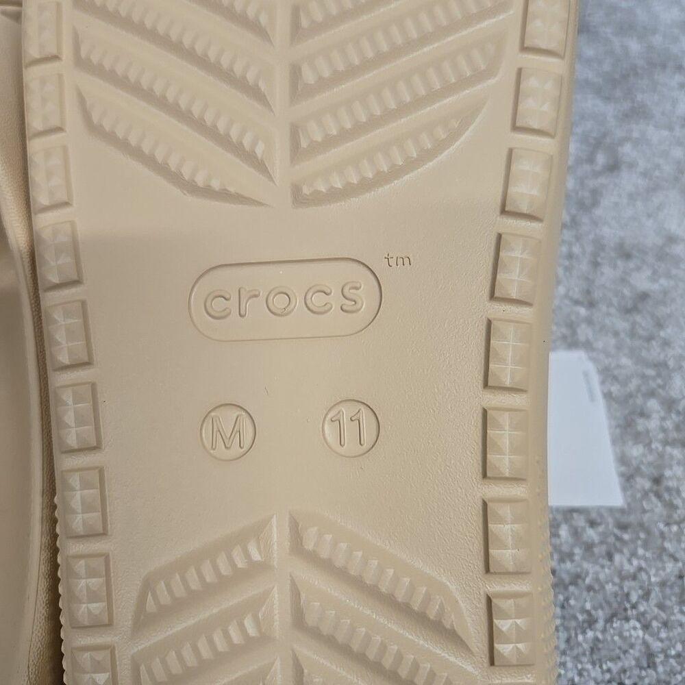 Crocs‎ Classic Slide Sandal V2 Beige Tan Men’s Size 11 NWT - Picture 6 of 7
